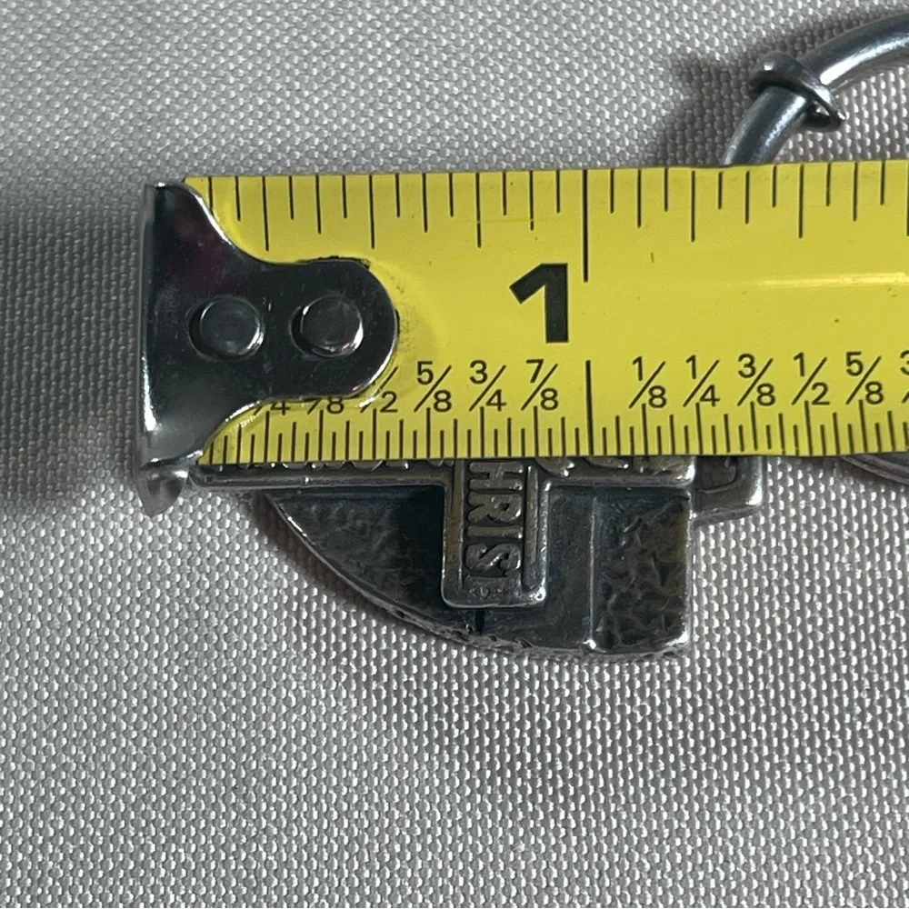 James Avery Two Pieces‎ Fused Fear Not Key Ring w/ Cross Pendant Sterling 925